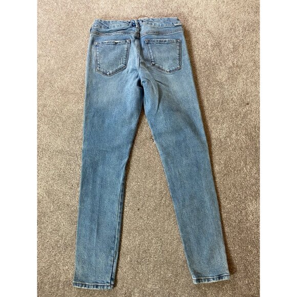 Dear John Patchwork Skinny Jeans Blue Denim Cotton/Spandex Blend Size 27 - Picture 2 of 11